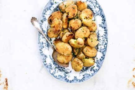 Crispy Smashed Potatoes with Miso Butter – Floating Kitchen