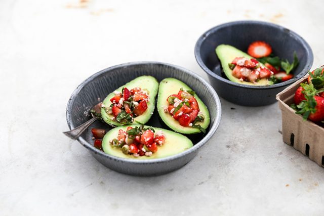 Baked Avocados with Strawberry Salsa – Floating Kitchen