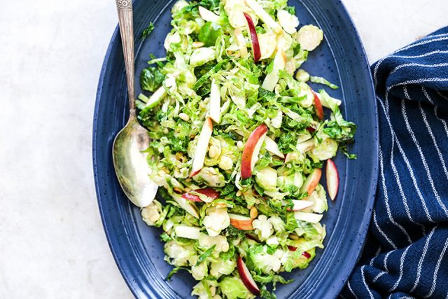 Shredded Brussels Sprout and Apple Salad – Floating Kitchen