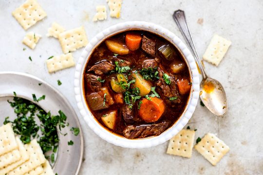 Slow Cooker Beef and Vegetable Stew | www.floatingkitchen.net