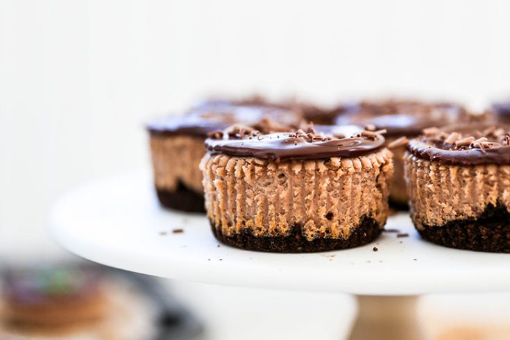 Irish Cream and Chocolate Mini Cheesecakes – Floating Kitchen