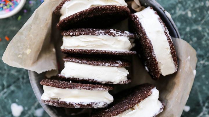 Soft Chocolate Sugar Cookie Ice Cream Sandwiches With Cardamom And Orange Floating Kitchen