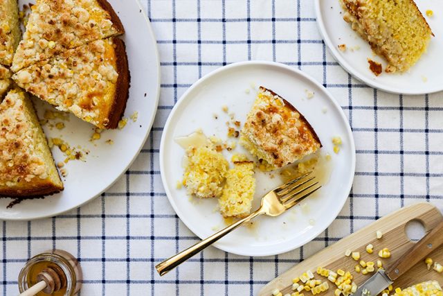 Cornbread with Fresh Corn and Crumble Topping – Floating Kitchen