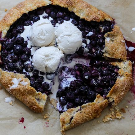 Blueberry Cheesecake Galette | www.floatingkitchen.net