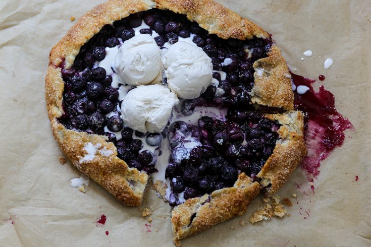 Blueberry Cheesecake Galette