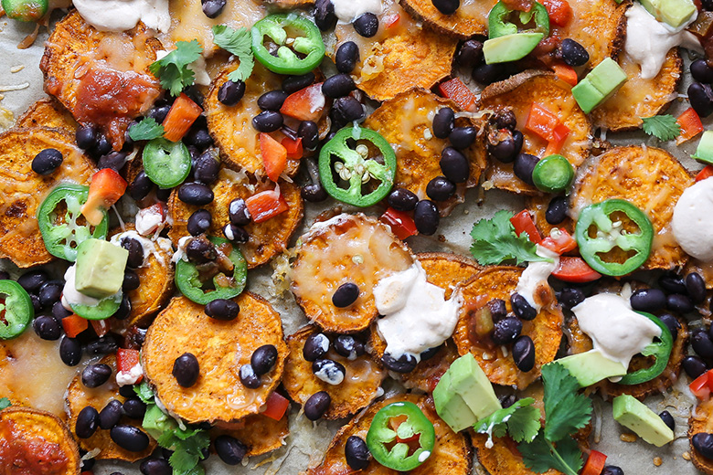 Sweet Potato Nachos | www.floatingkitchen.net