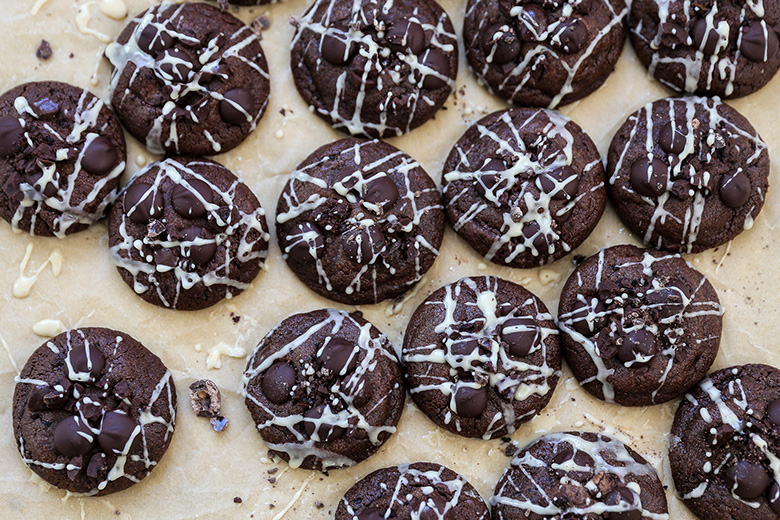 Chocolate Espresso Martini Cookies | www.floatingkitchen.net