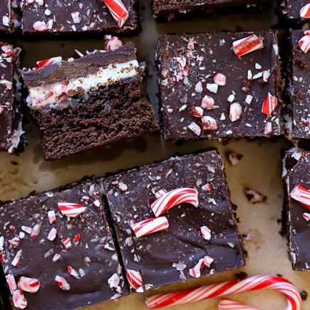 Peppermint Cream Brownies | www.floatingkitchen.net