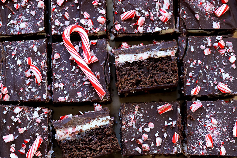 Peppermint Cream Brownies | www.floatingkitchen.net