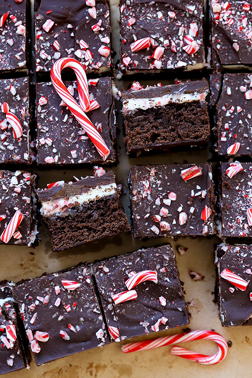 Peppermint Cream Brownies | www.floatingkitchen.net