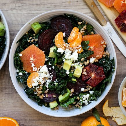 Roasted Beet and Orange Kale Salad | www.floatingkitchen.net